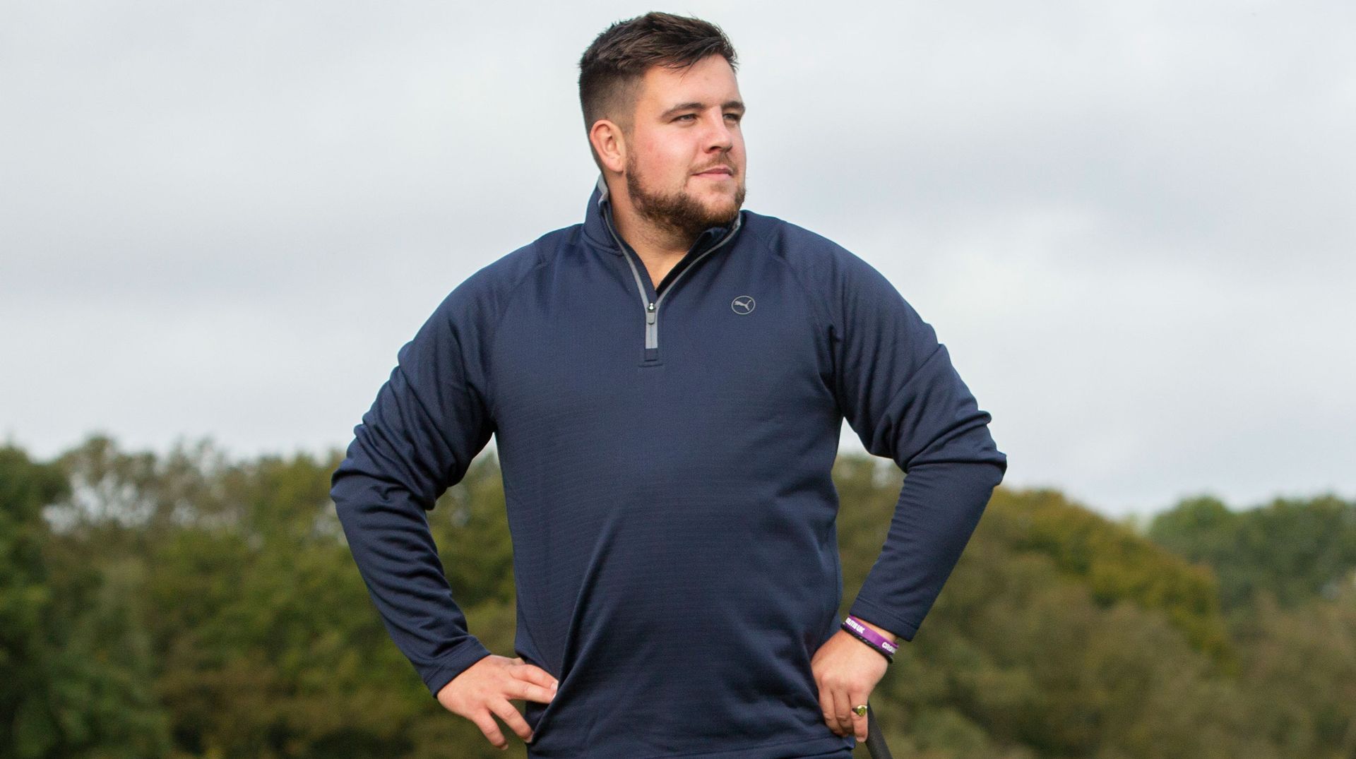 [Mud Pie] Girl Golf Quarter Zip main image 0