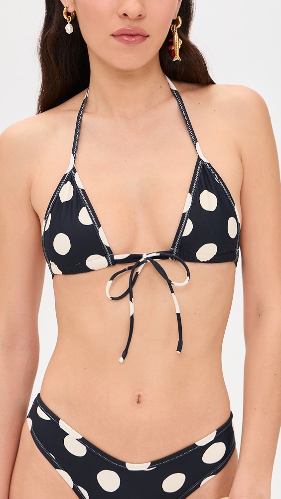 Montce Emma Polka-Dot Bikini Top