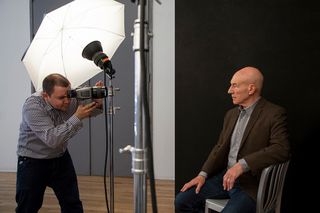 Rory Lewis photographs Patrick Stewart in New York