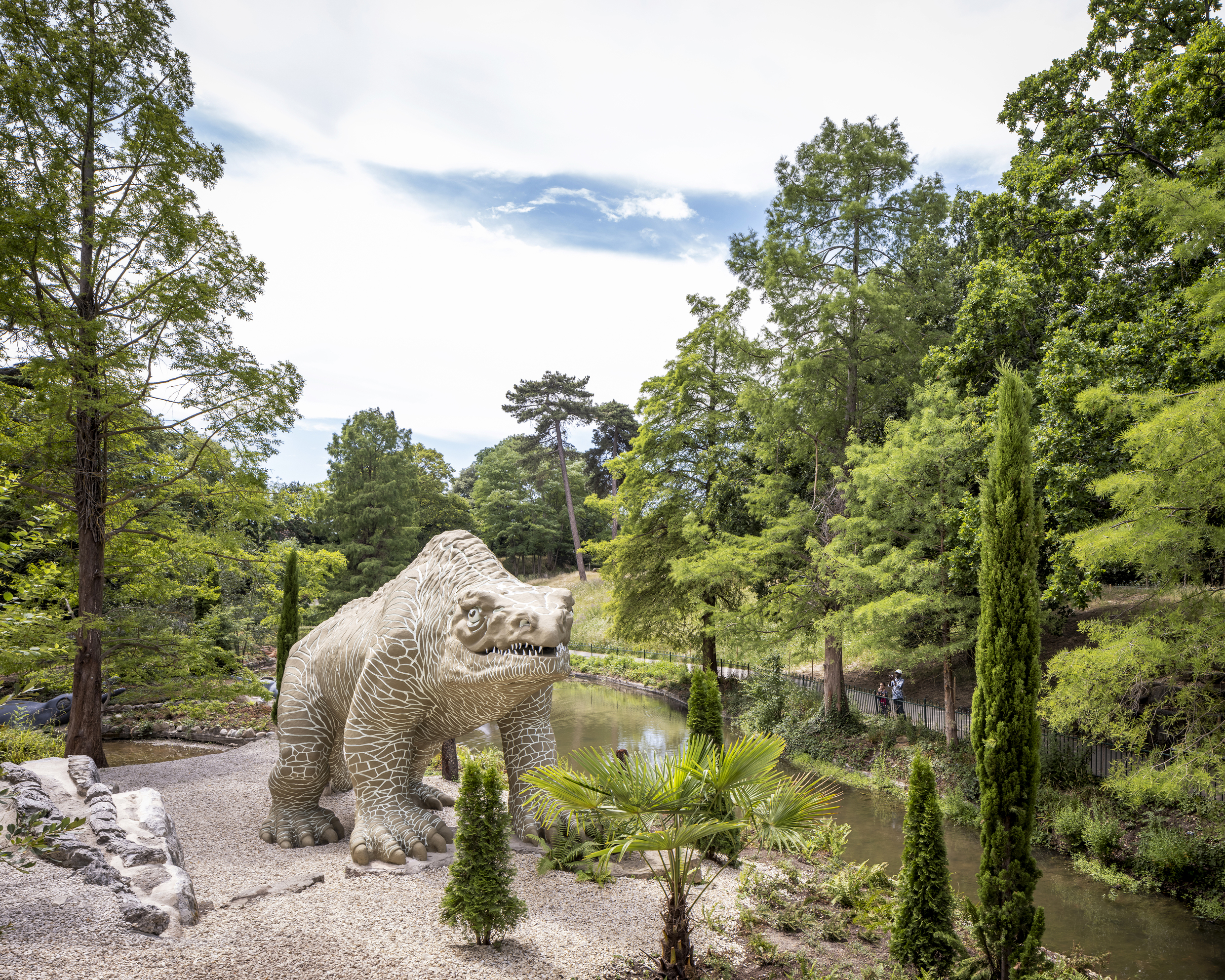 Crystal Palace Park dinosaur sculptures