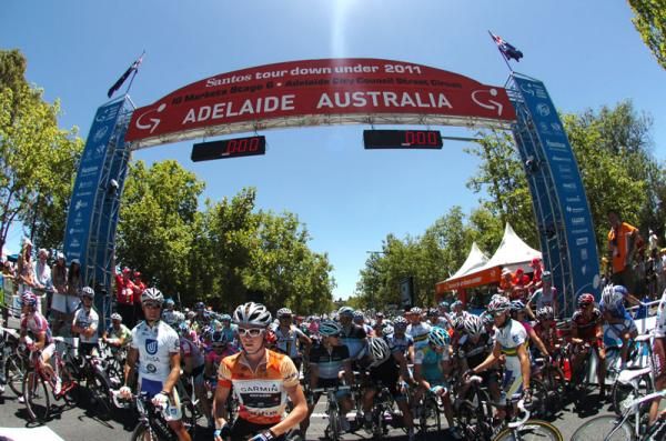 The start line on stage 6