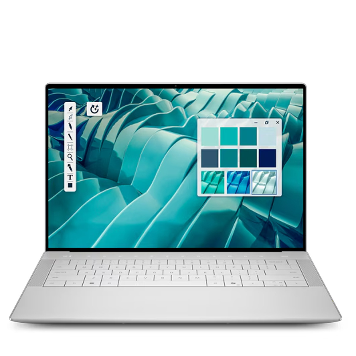 A Dell laptop against a white background