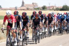 Ineos Grenadiers riding stage one of the Vuelta a Burgos 2021