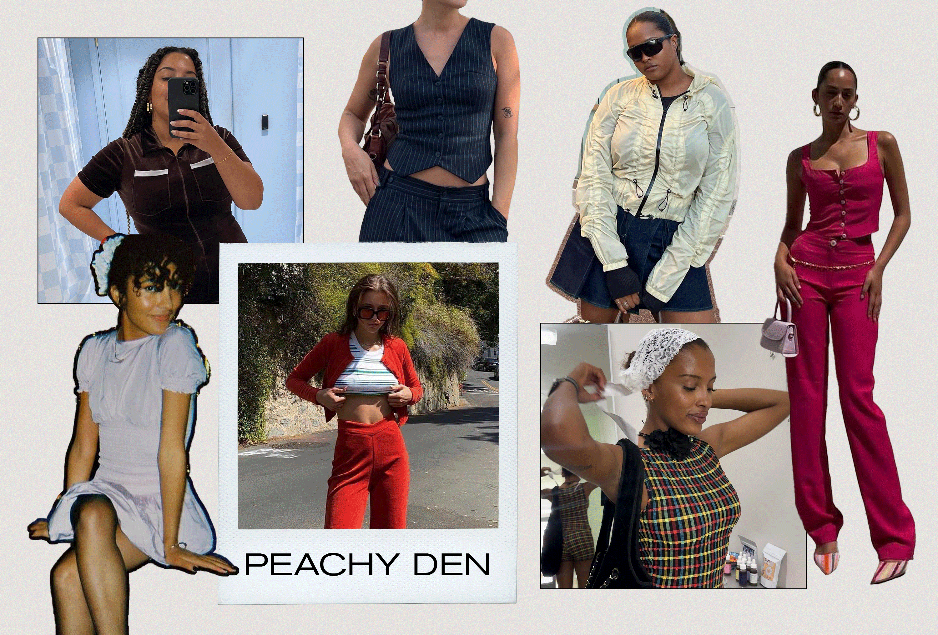 Influencers wear clothes from Peachy Den