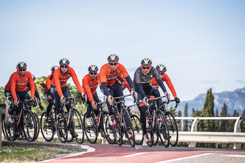 Bahrain-Merida riders train in Catalunya