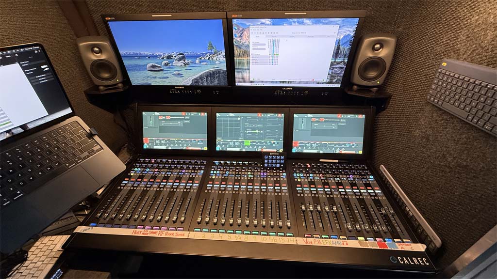 Argo M audio console in Mesh Broadcast Services trucm