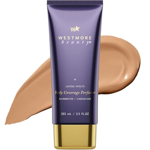 Westmore Beauty Body Coverage Perfector – Waterproof Leg & Body Makeup - Tattoo Cover Up Makeup - 3.5 Oz (natural Radiance)