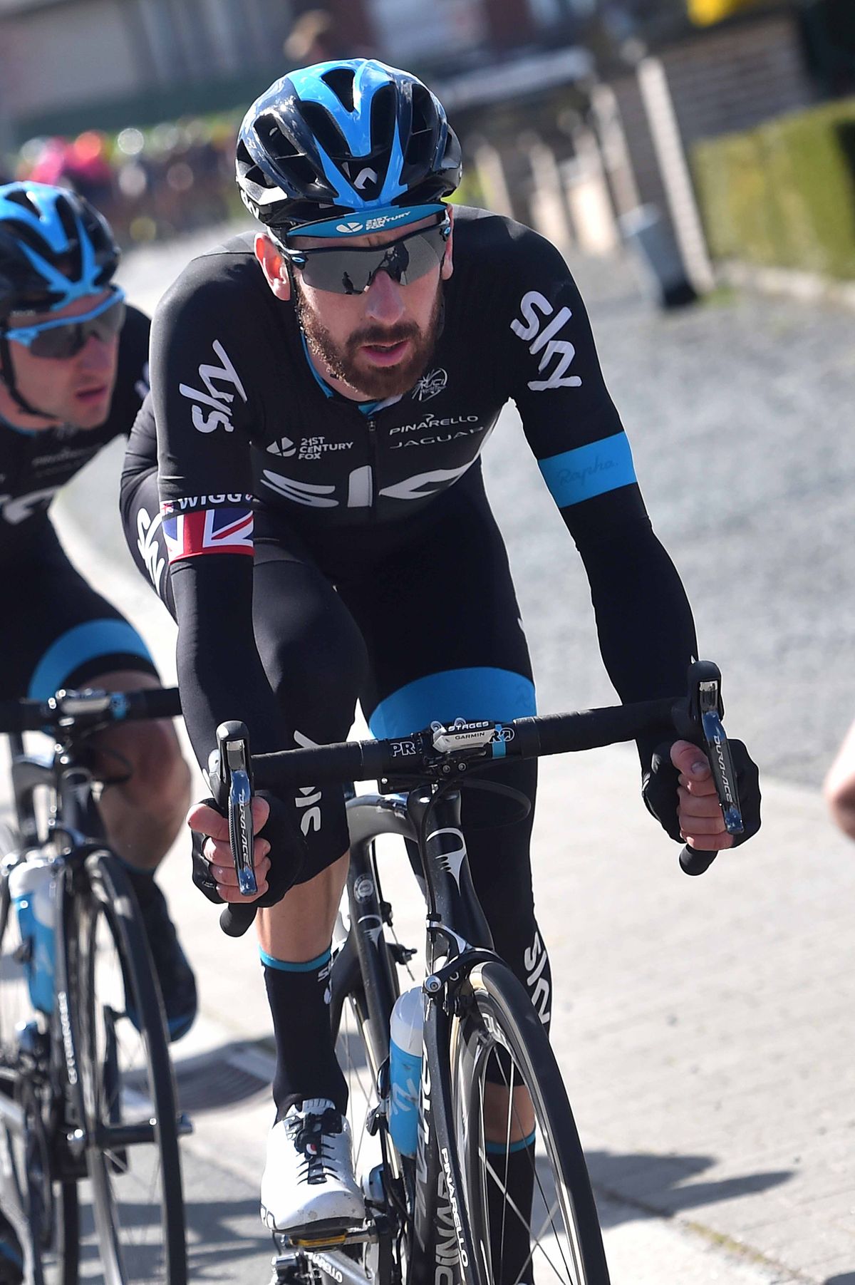 Bradley Wiggins (Team Sky) on the drops