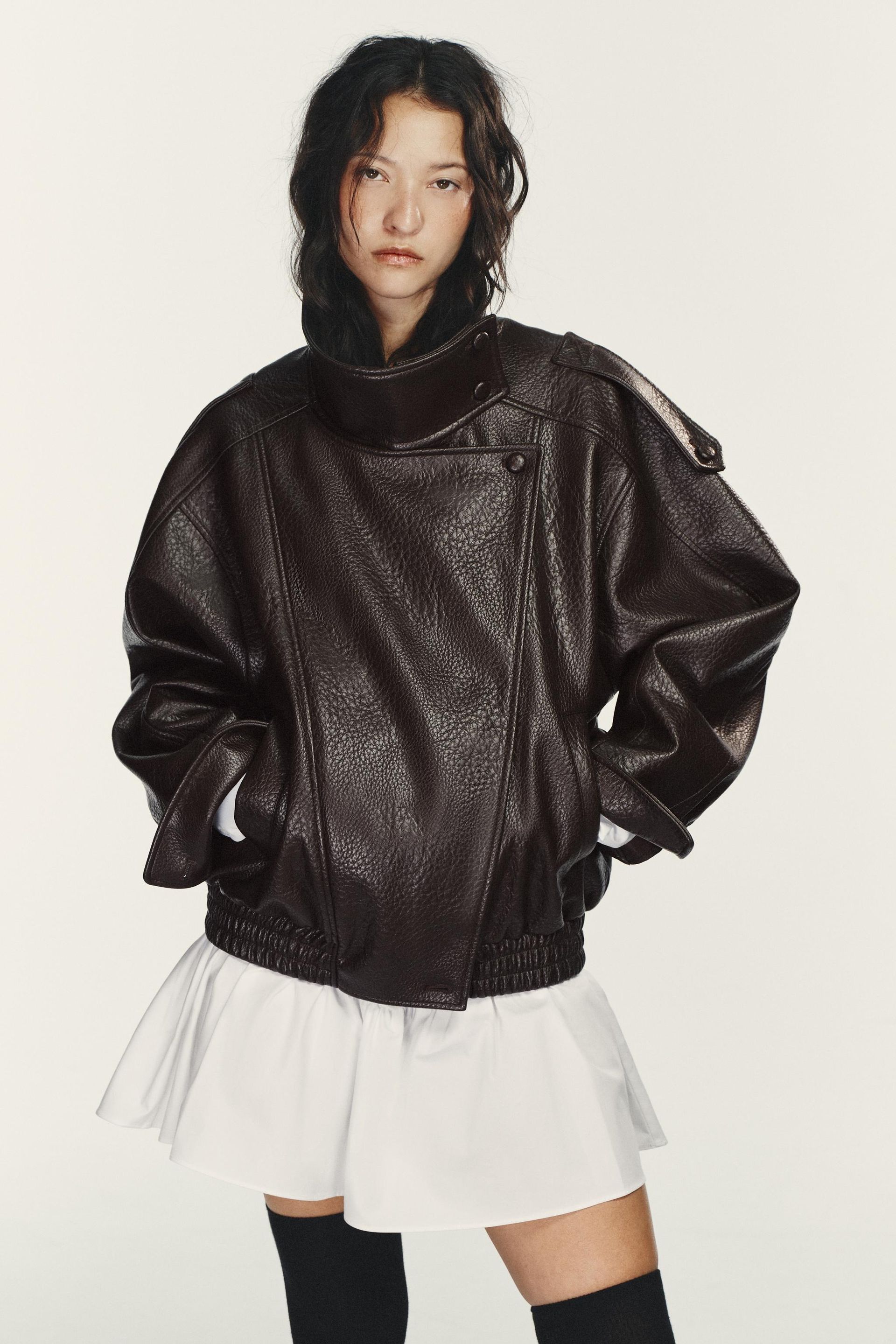 Faux Leather Jacket