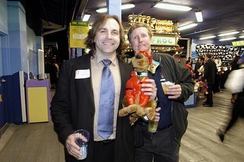 Paul Swift and a friend are still winning the big prizes... but these days at the arcade.