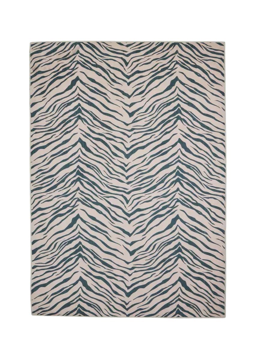 Zebra Flatweave Rug