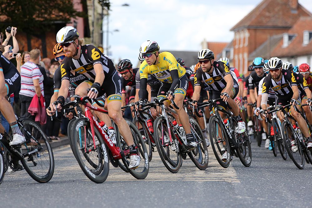 The peloton in action during stage 7.