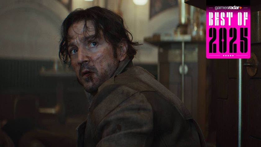 Diego Luna as Cassian Andor in Andor season 2, after fighting Syril during the massacre of Ghorman 