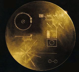 A Golden Record is onboard both Voyager 1 and Voyager 2, ready to greet any aliens that might find it. Let's hope it doesn't smash into them.