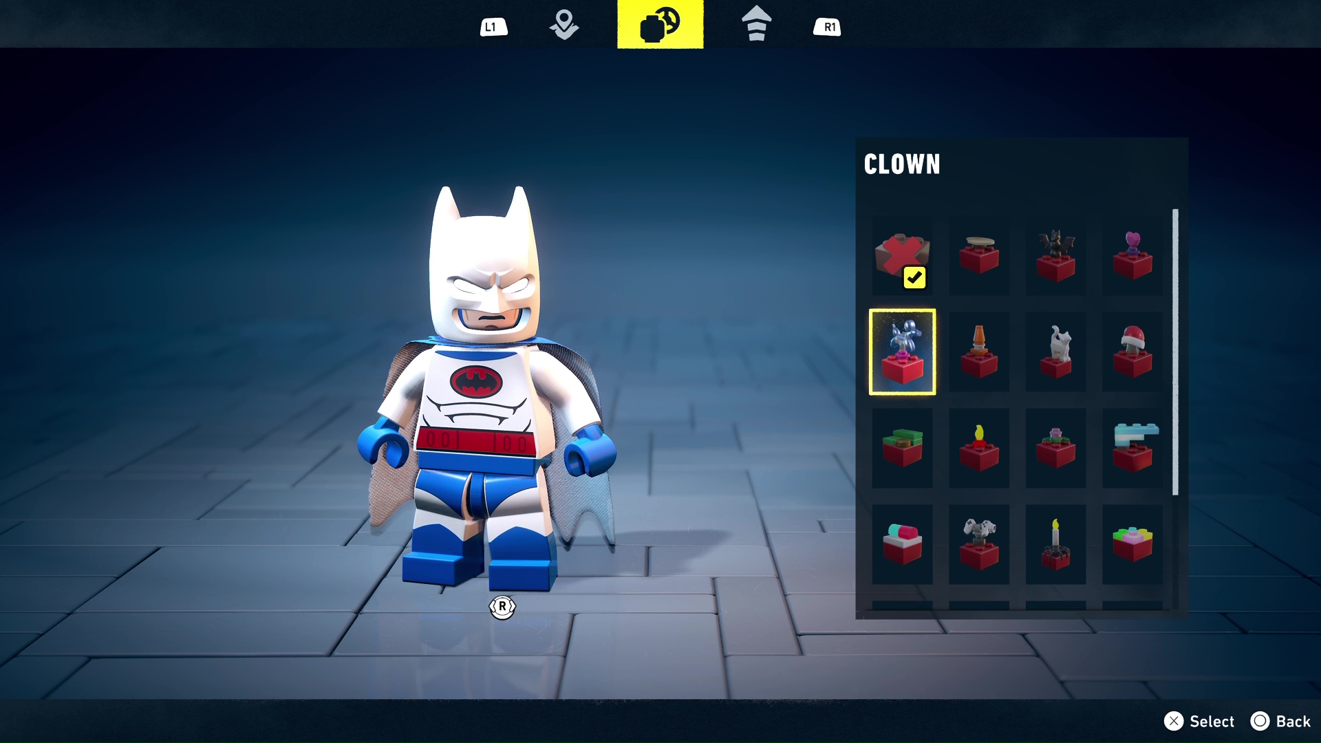 Clown Red Brick modifier in Lego Batman Legacy of the Dark Knight