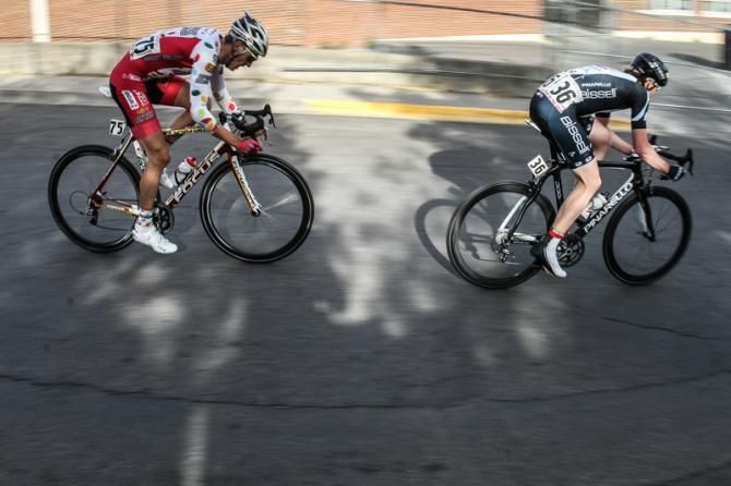 Ricardo Van Der Velde (Jelly Belly) and Julian Kyer (Bissell) spent a good part of the day off by themselves.