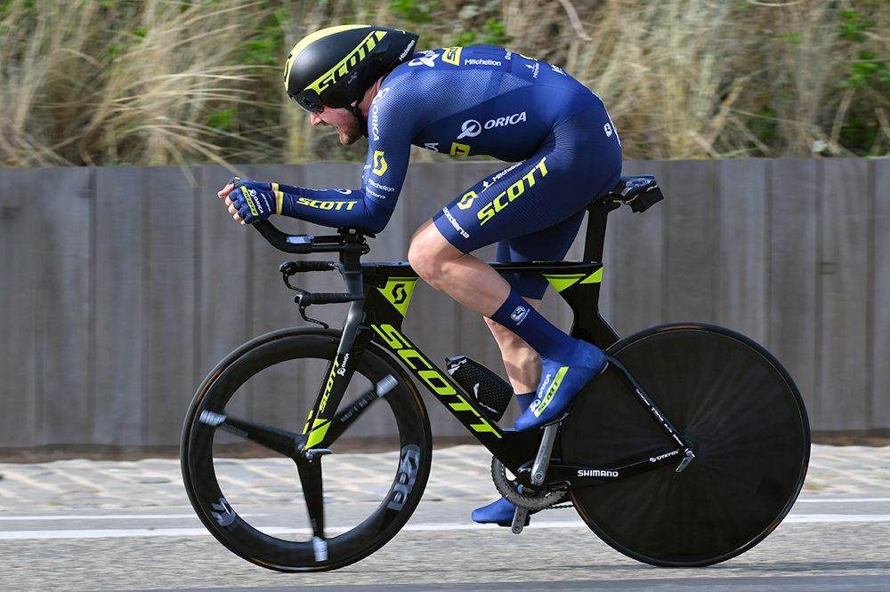 Luke Durbridge en route to winning the final time trial at De Panne