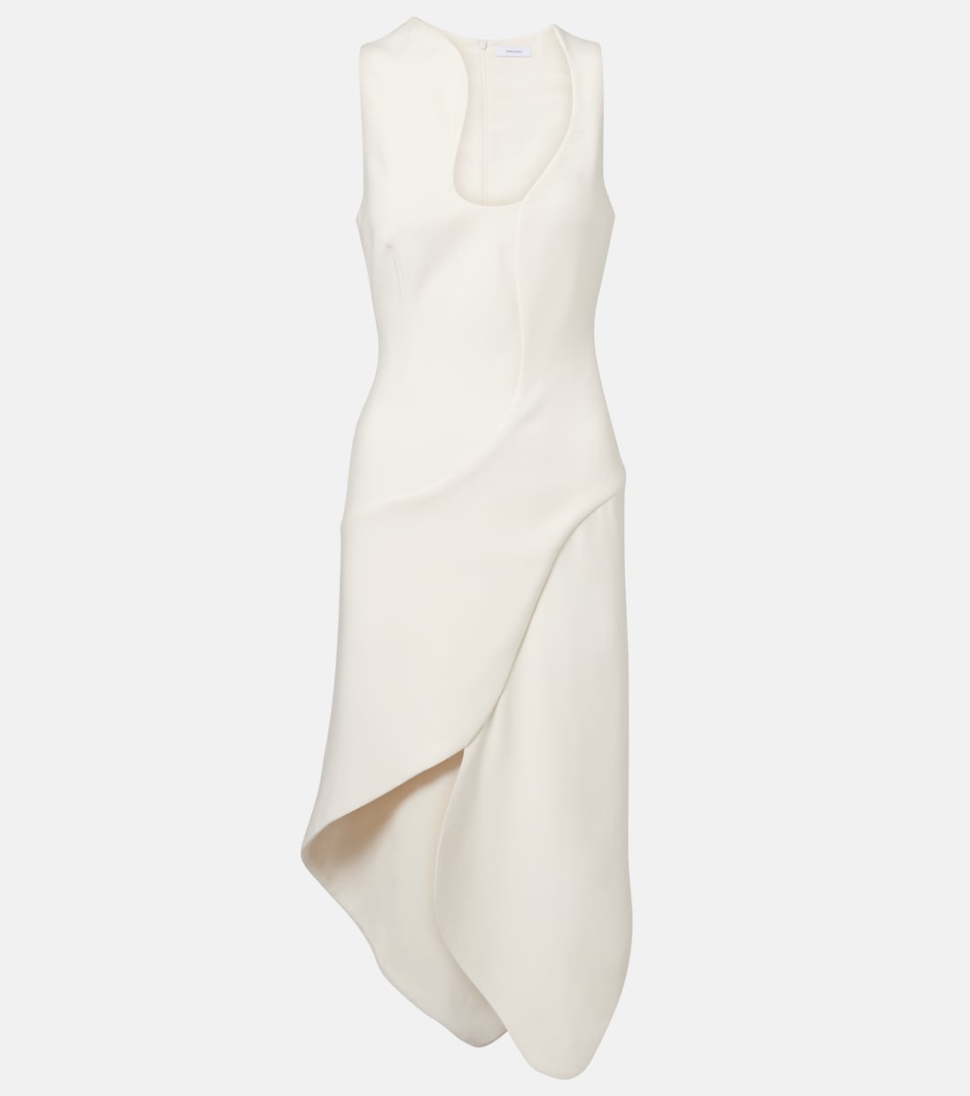 Vestido midi assimétrico