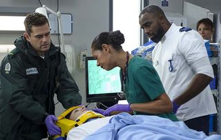 Miles' life is in the hands of paramedic Iain, doctor Elle and nurse Jacob