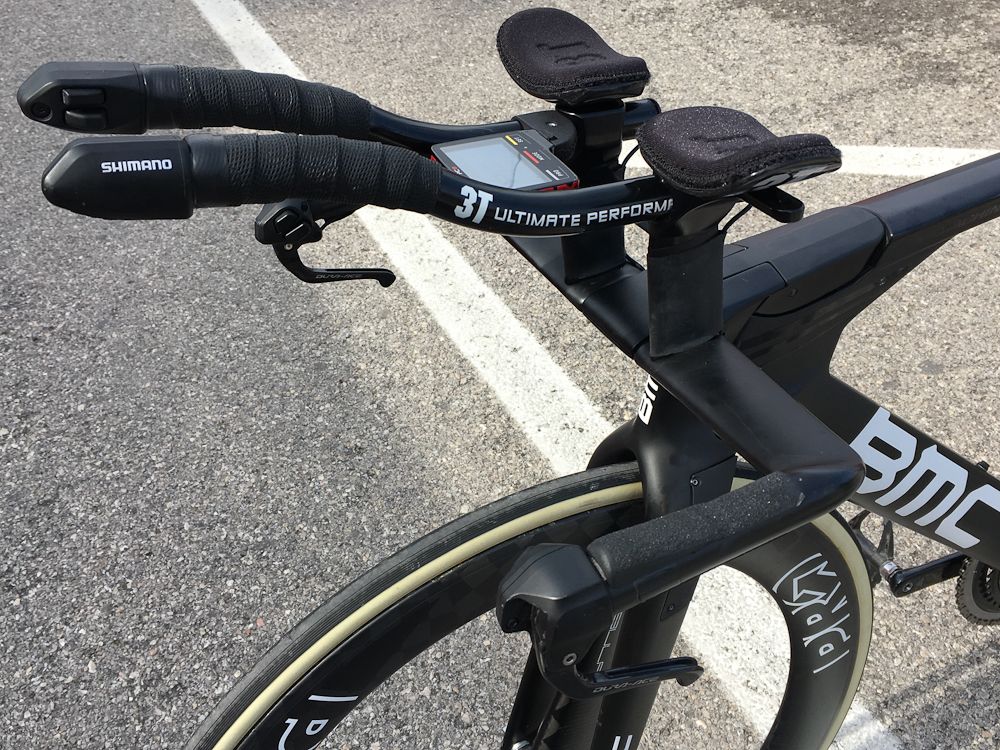 The shifters are located on the end of the bar extensions
