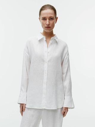 Loose Linen Shirt - White - Arket Gb