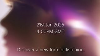 Sony teaser image for new audio product reveal in January 2026
