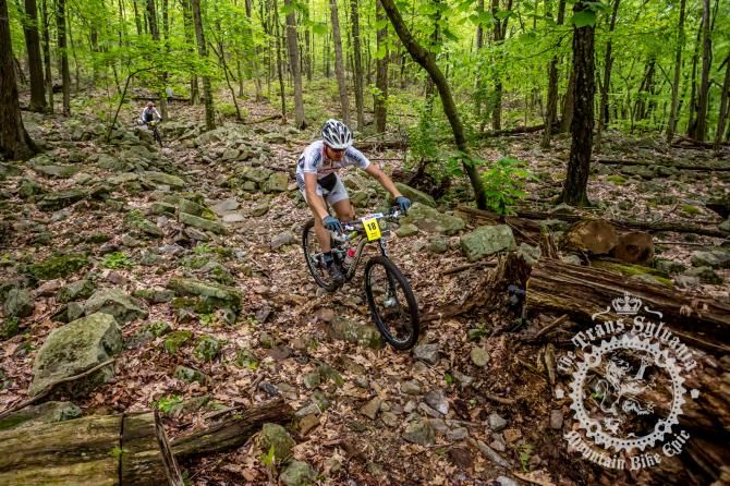 A rider in the enduro stage of the Trans-Sylvania Epic
