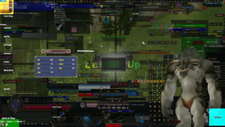 Believe it or not, this is a screenshot of World of Warcraft Classic, though it's rendered completely incomprehensible by over 3,600 UI addons.