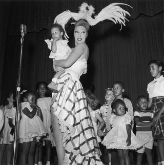 American-born singer and dancer Josephine Baker