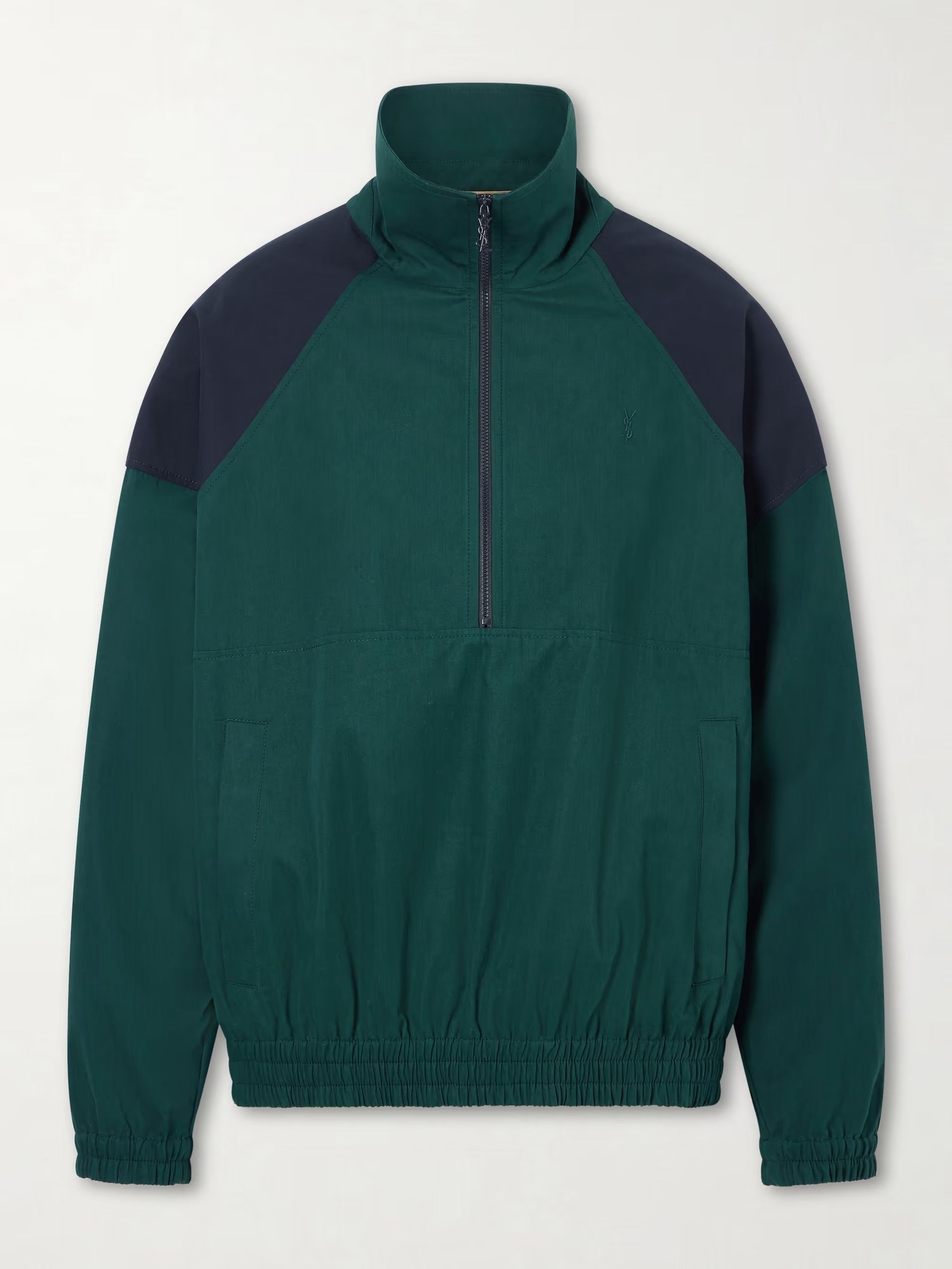 Saint Laurent, Cotton Half-Zip Jacket