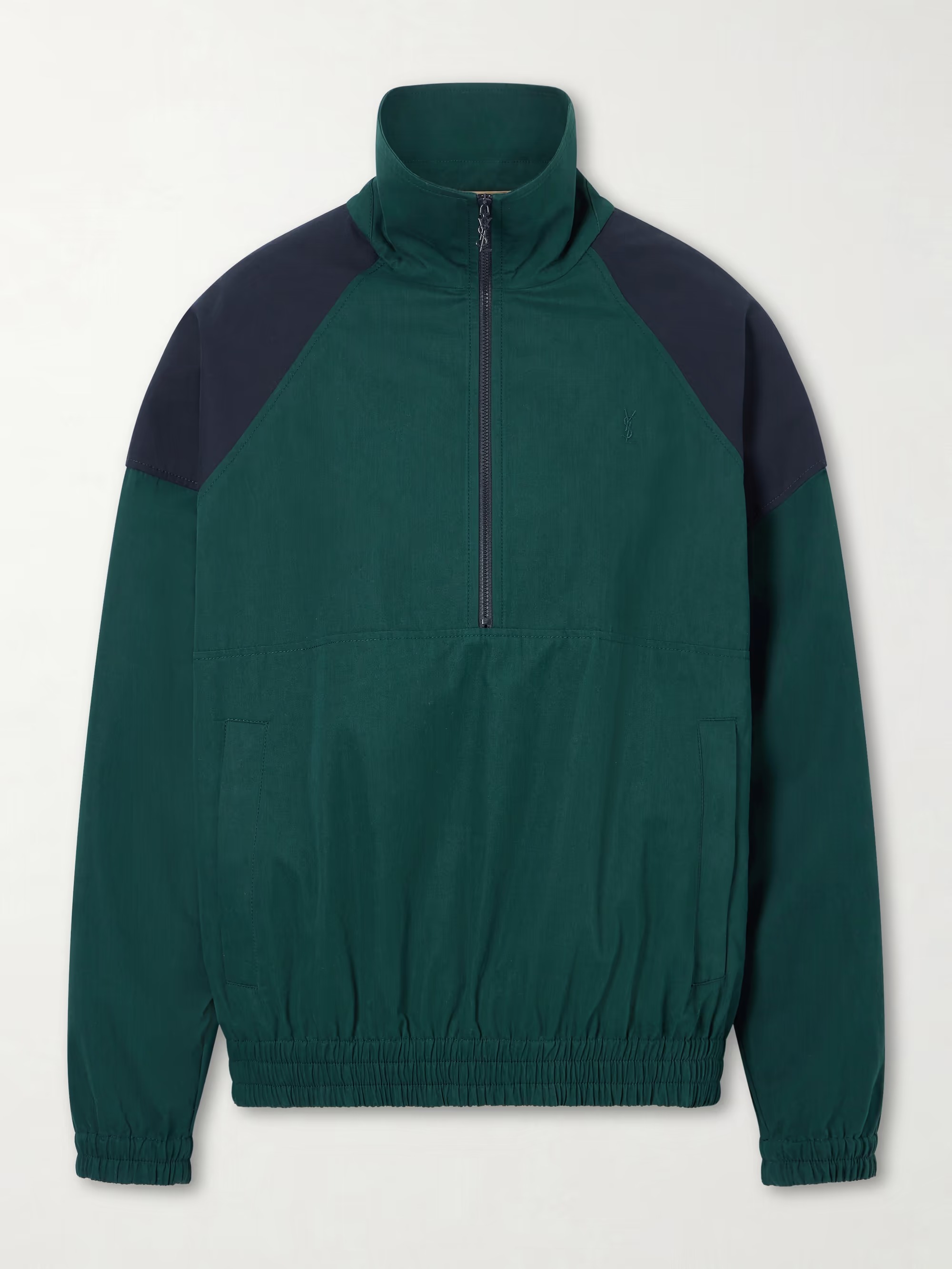 Saint Laurent, Cotton Half-Zip Jacket