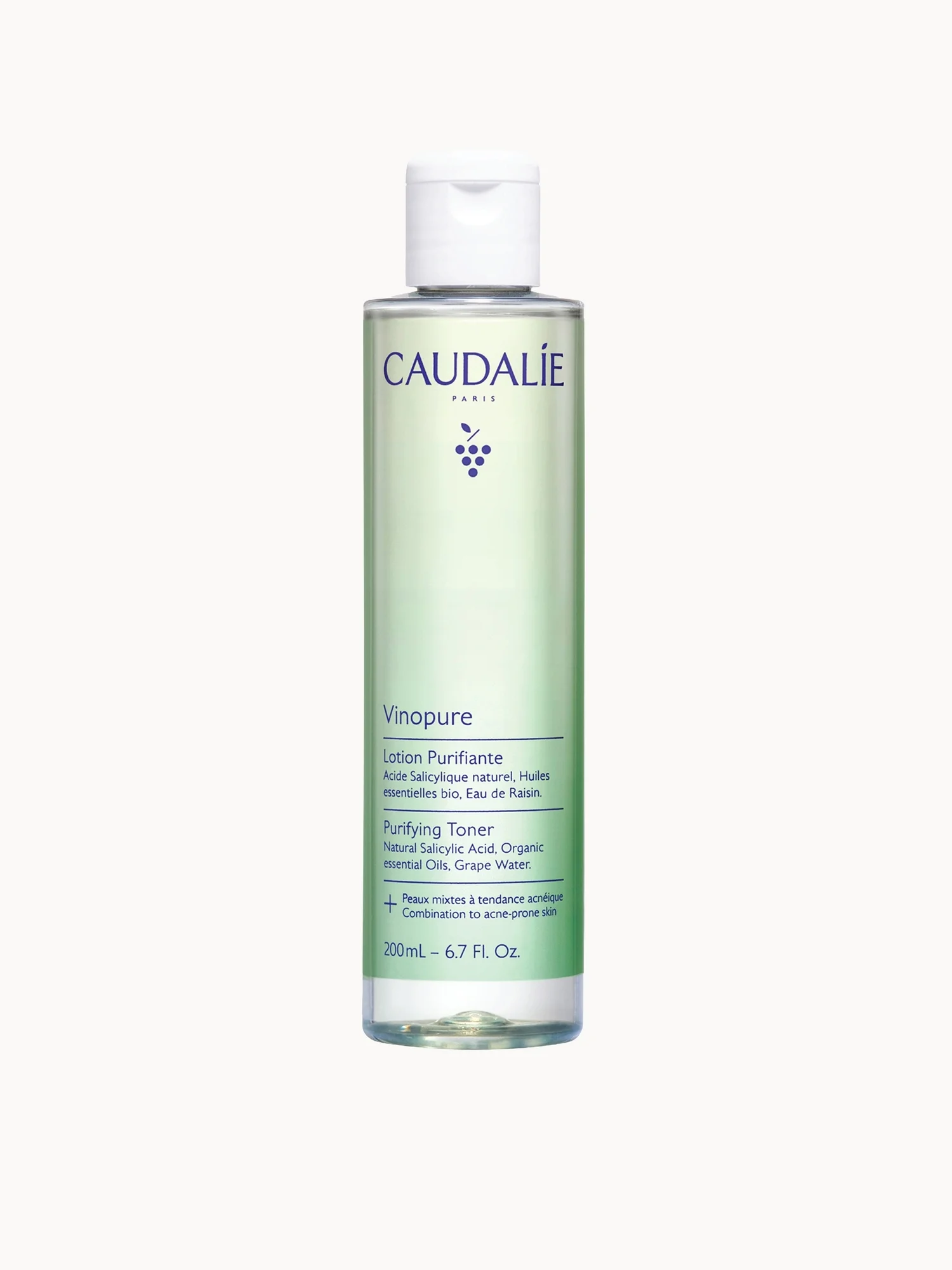 Caudalie Vinopure Natural Salicylic Acid Pore Minimising Toner 200ml