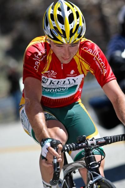Wrong strategy: Ryan Anderson (Kelly Benefit Strategies) lost the mountains jersey today, after missing out on the pile of points that went to the lead group.