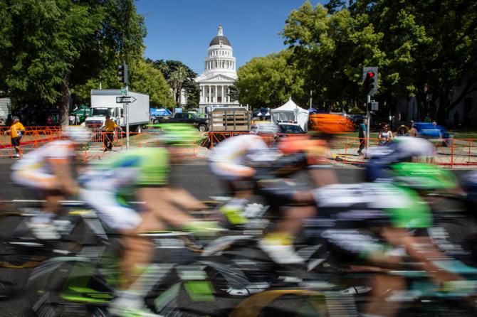 The race makes its way into Sacramento