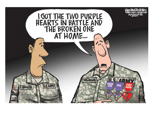 Editorial cartoon Fort Hood shooting