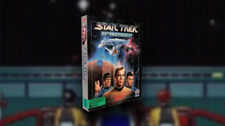 3D scan of Star Trek 25th Anniversary for PC with gameplay in backdrop.