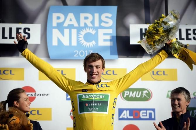 Damien Gaudin (Europcar) in the lead after the Paris-Nice prologue