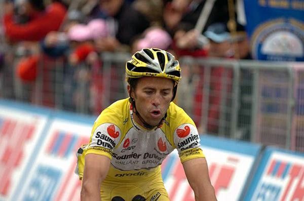Gilberto Simoni (Saunier Duval-Prodir) finished the day slightly behind Danilo Di Luca (Liquigas).
