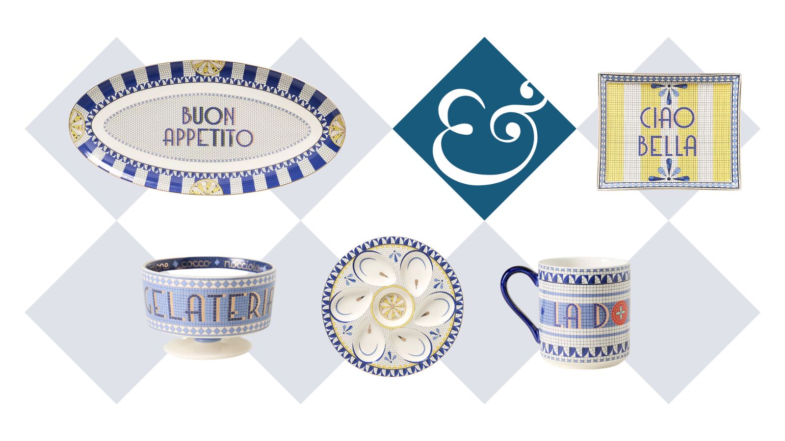 A collage of Anthropologie kitchenware