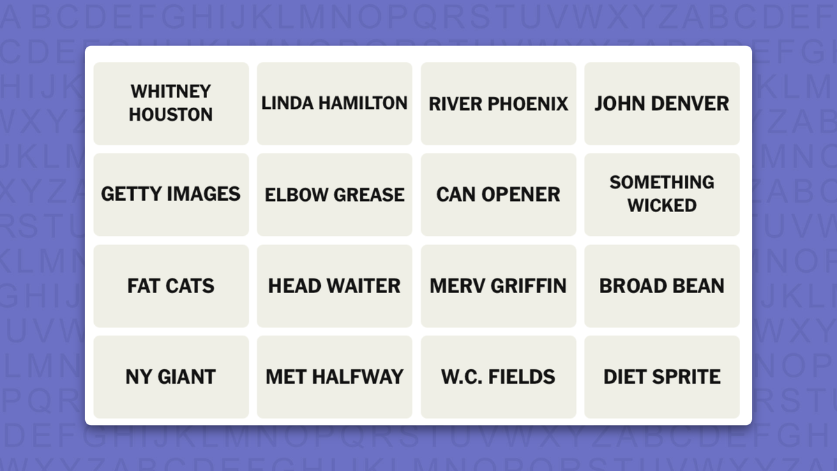 NYT Connections hints for game 1210 on a purple background