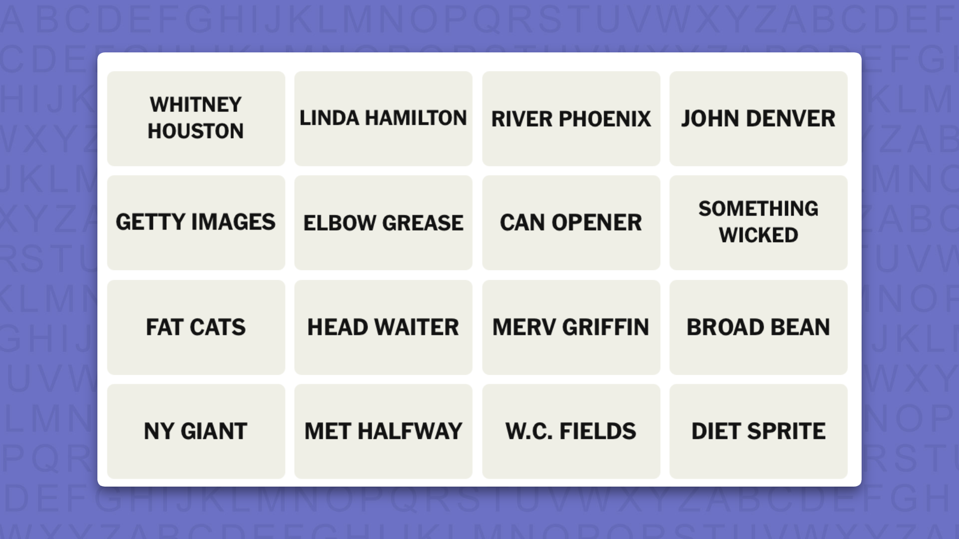 NYT Connections hints for game 1210 on a purple background
