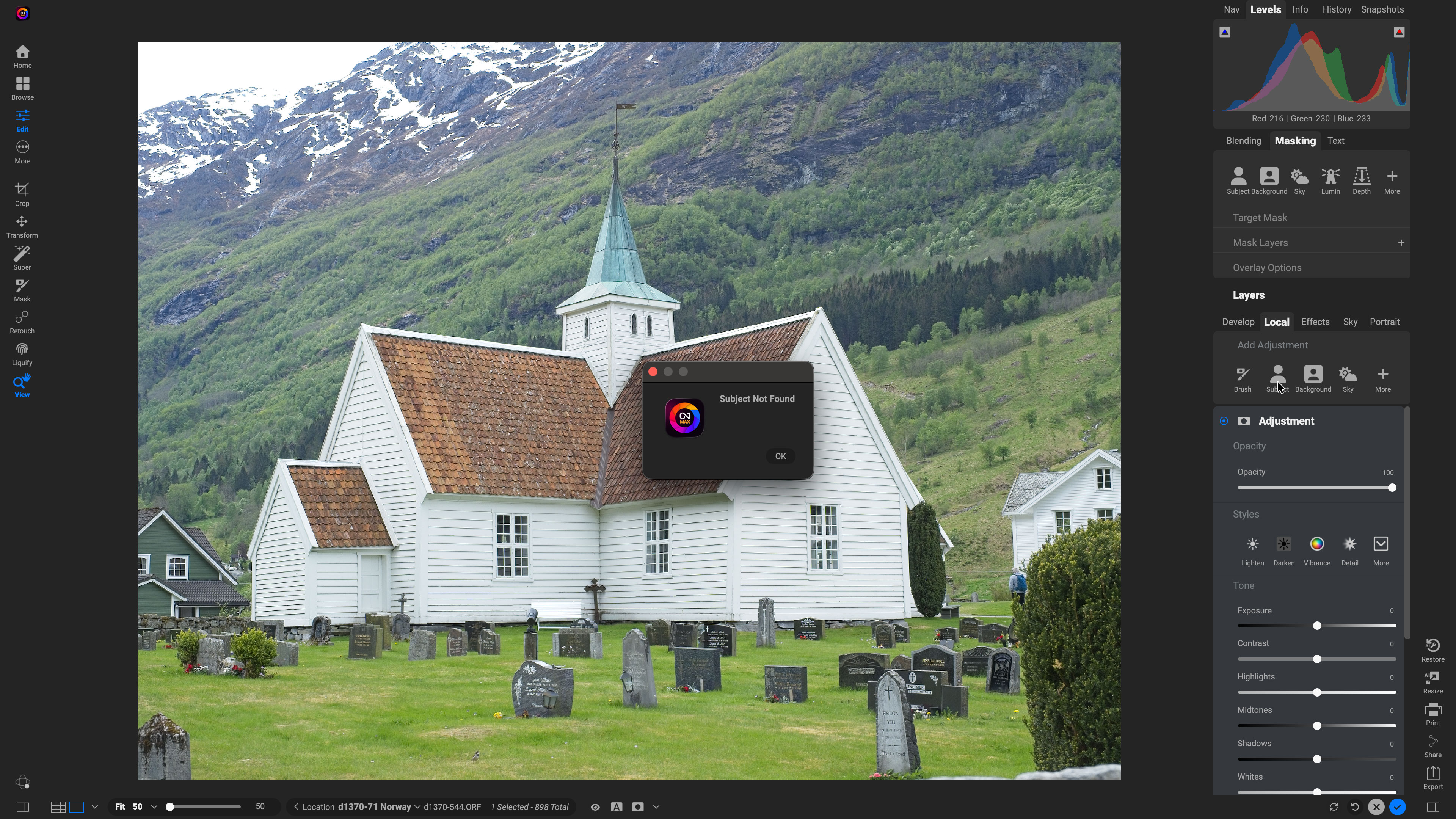 ON1 Photo RAW 2026 screenshot