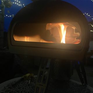 Gozney Roccbox pizza oven during testing