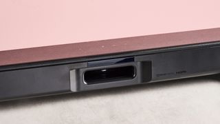 Bass reflex speaker on reverse side of the Sony HT-SF150