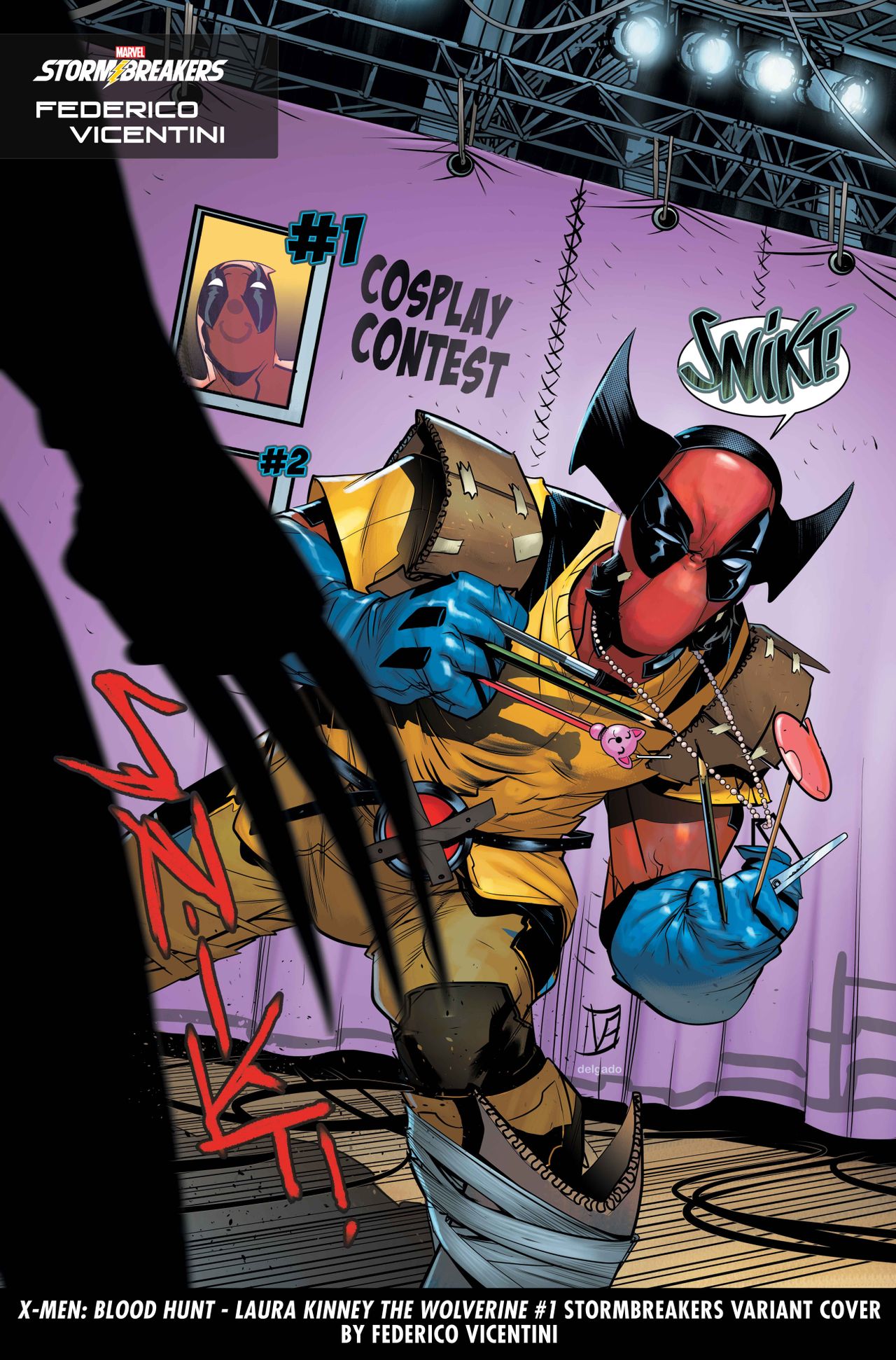 Stormbreaker covers featuring Deadpool and Wolverine.