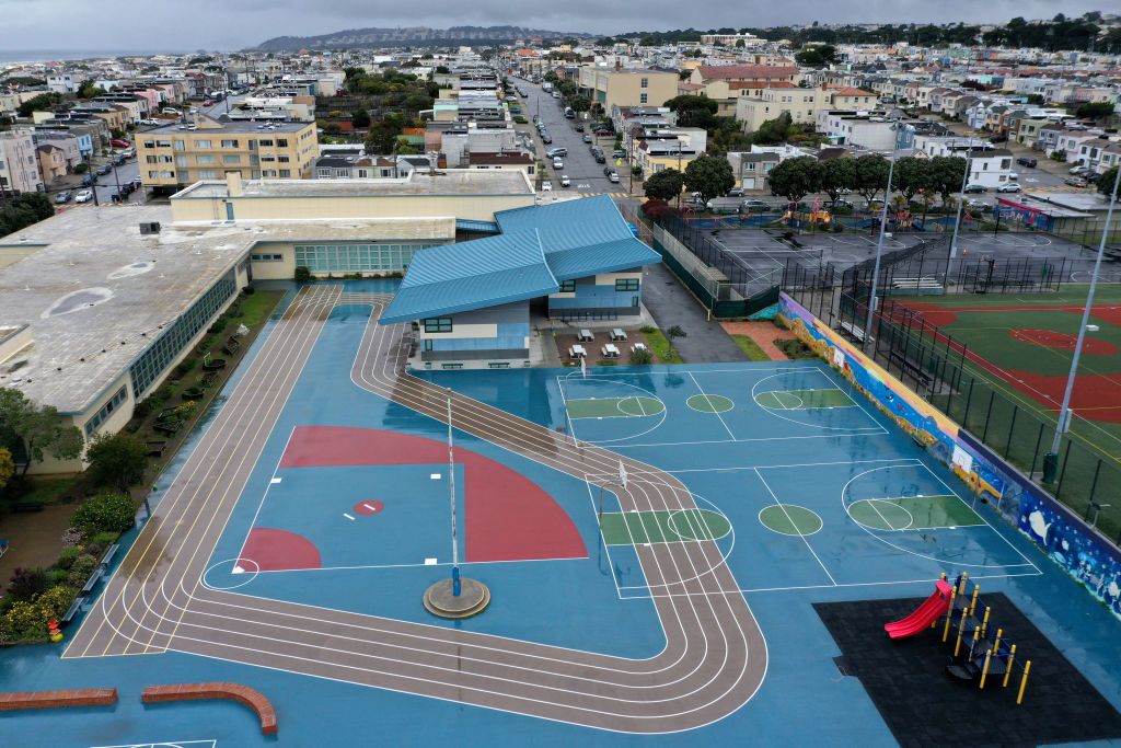 Empty school in San Francisco