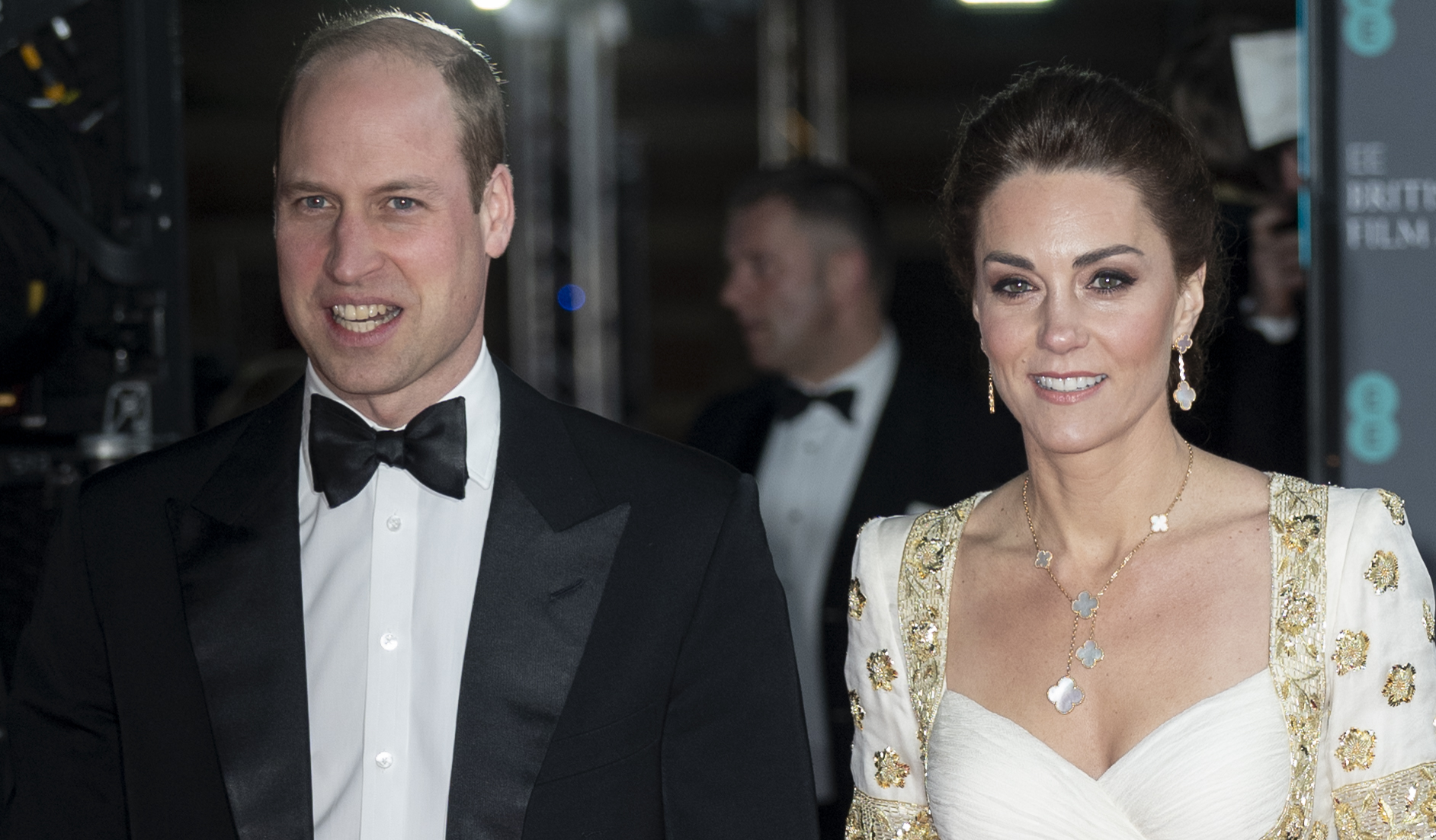 Kate Middleton and Prince William attend the EE British Academy Film Awards 2020 at Royal Albert Hall on February 2, 2020 in London