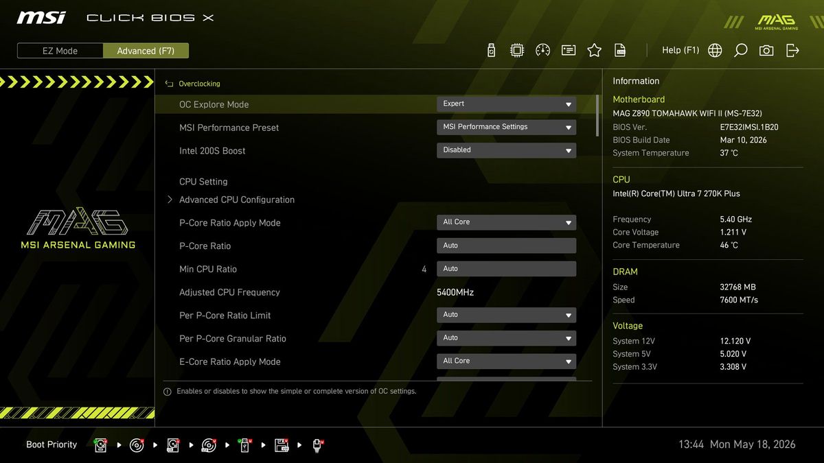 MSI MAG Z890 Tomahawk Wifi II