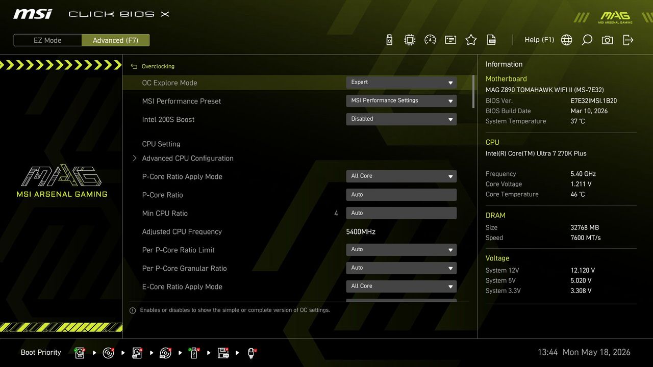 MSI MAG Z890 Tomahawk Wifi II