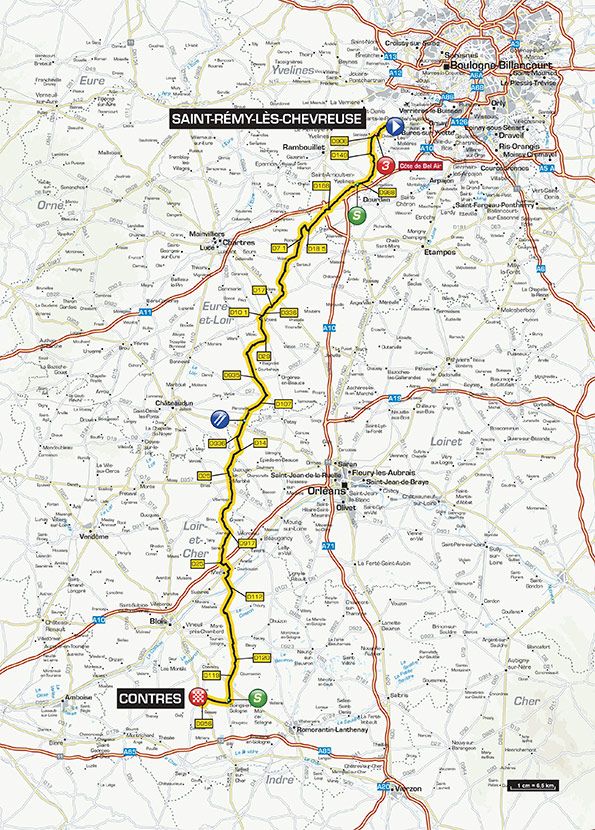 Paris - Nice - Stage 1 Map